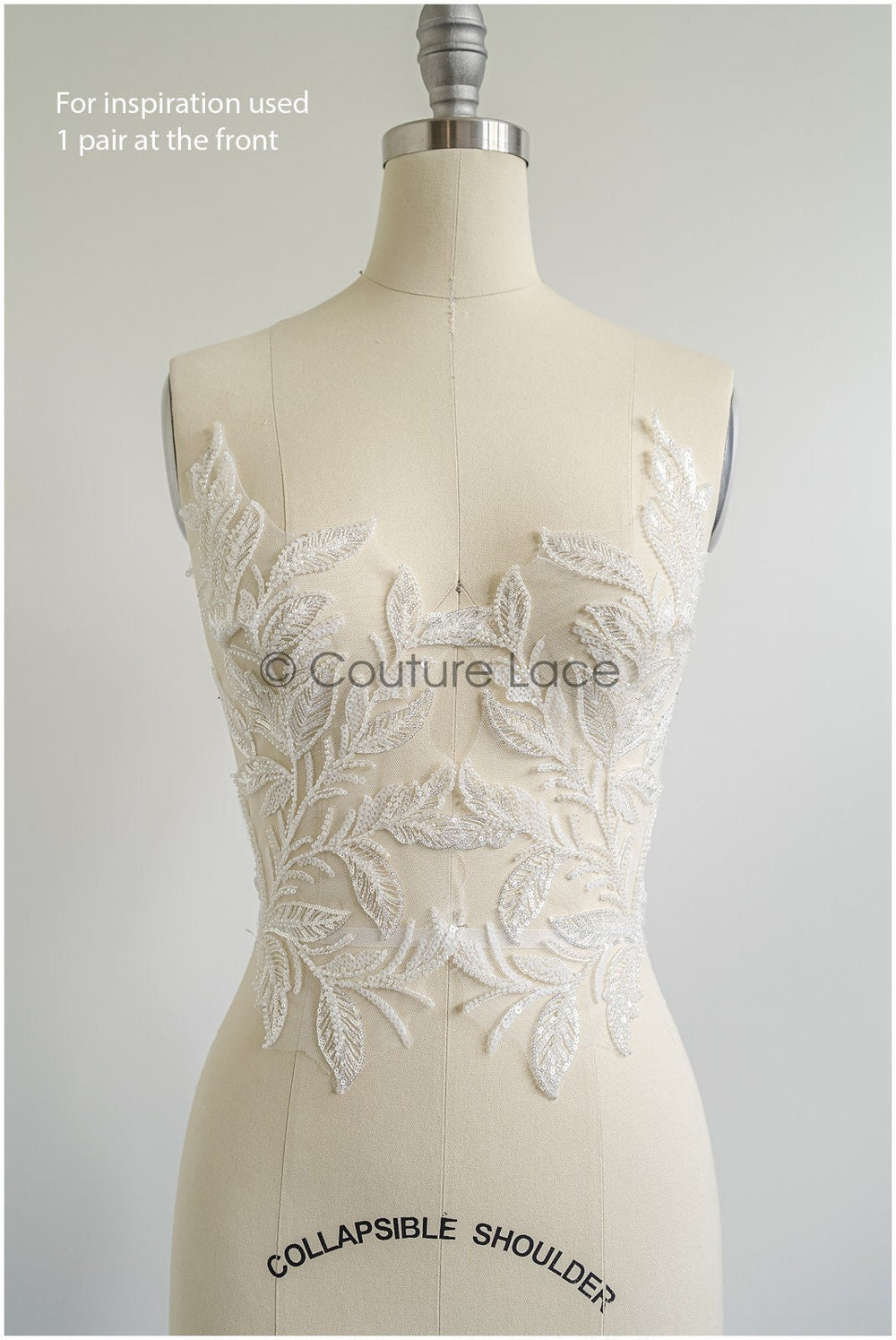 romantischer Blumen-Spitzenaufnäher / Baumwollblumen Applikation / Hochzeitskleid Spitzenapplikation / Brautblumen Applikation// A22-256