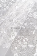 Romantischer Braut Spitzenstoff Off-White/ floraler Couture Spitzenstoff/ Braut bestickte Spitze// L22-010