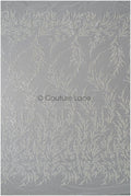 Schwere Perlen Brautspitze Silber/ Couture Spitzenstoff/ Perlenhochzeitsspitze mit Silberperlen// L22-445