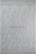 Perlen Spitzenstoff Off-White/ Couture Spitzenstoff/ Brautspitze/ Perlenspitze// L22-449