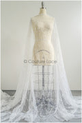 Perlen Spitzenstoff Off-White/ Couture Spitzenstoff/ Brautspitze/ Perlenspitze// L22-449