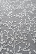 Floral lace fabric with sequins/ Couture lace fabric off-white/ delicate lace fabric with branches// L22-462