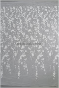 Wunderschöner 3D Blumen Spitzenstoff/ Braut Couture Spitzenstoff mit Perlen/ Brautspitze mit Ästen & Blättern// L22-463