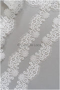 4yds Boho Lace Trim Off-White/ Lace Trim/ Bridal Guipure Lace Trim/ Fringe Lace Trim// T22-187