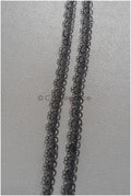 4yds Boho lace trim crocheted black/ bridal guipure lace trim/ wedding veil lace trim// T22-188