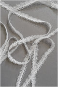 4yds Boho Lace Trim Off-White/ Bridal Lace Trim/ Guipure Lace Trim/ Wedding Dress Lace// T22-189