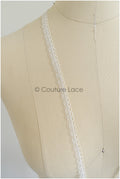 4yds Boho Lace Trim Off-White/ Bridal Lace Trim/ Guipure Lace Trim/ Wedding Dress Lace// T22-189