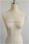 4yds Boho Lace Trim Off-White/ Bridal Lace Trim/ Guipure Lace Trim/ Wedding Dress Lace// T22-189