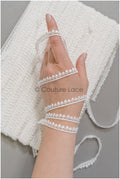 4yds Boho Lace Trim Off-White/ Bridal Lace Trim/ Guipure Lace Trim/ Dot Lace Trim// T22-194
