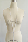 4yds Boho Lace Trim Off-White/ Crocheted Lace Trim/ Bridal Guipure Lace/ Dot Lace Trim// T22-196