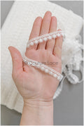 4yds Boho Crochet Lace Trim/ Off-White Lace Trim/ Bridal Guipure Lace Trim/ Snowflake Lace// T22-198