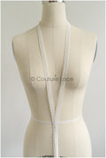 4yds Boho lace trim off-white/ romantic lace for wedding dresses/ guipure lace/ snowflake lace// T22-200