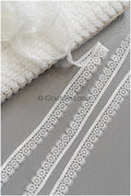4yds Boho lace trim off-white/ romantic lace for wedding dresses/ guipure lace/ snowflake lace// T22-200