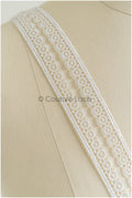 4yds Boho lace trim off-white/ romantic lace for wedding dresses/ guipure lace/ snowflake lace// T22-200