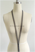 4yds Boho Lace Trim Black/ geometric lace trim / Guipure lace trim/ evening dress lace // T22-201