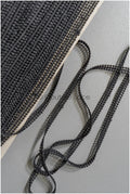 4yds Boho Crochet Lace Trim Black/ Bridal Lace Trim/ Guipure Lace Trim/ Wedding Dress Lace// T22-206