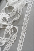 4yds Boho Lace Trim Off-White/ Lace Trim for Wedding Dresses/ Guipure Lace/ Dot Lace// T22-207