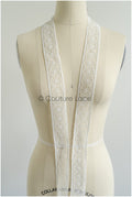 4yds Boho Lace Trim Off-White/ Bridal Lace Trim/ Crocheted Lace/ Lace Trim/ Dreamcatcher Lace Trim// T22-211