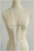4yds / off-white boho crochet lace trim / geometric lace trim / bridal guipure lace trim / off-white dot lace trim // T22-218