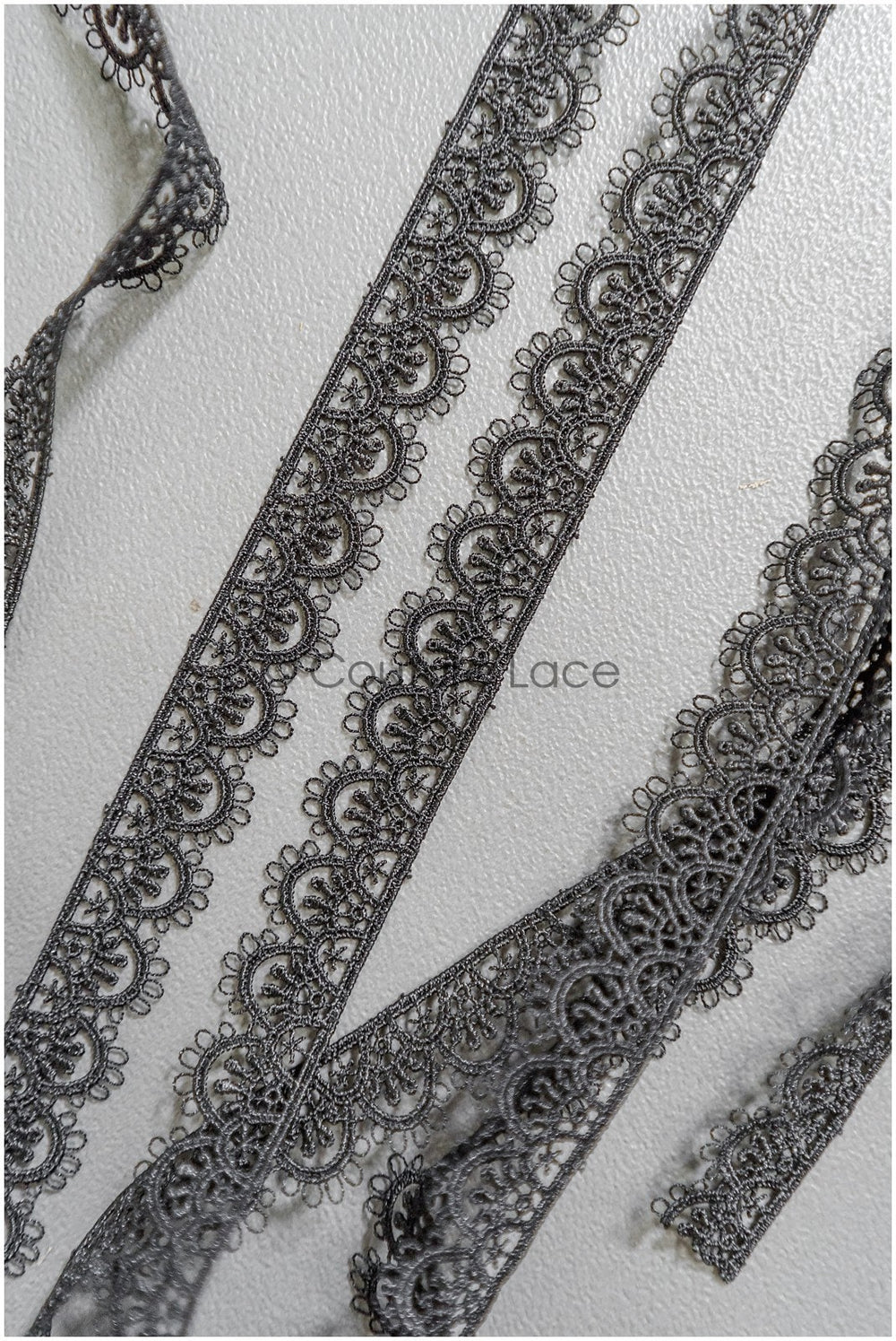 4yds / black boho crochet lace trim / geometric lace trim / bridal guipure lace trim / black lace // T22-221