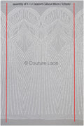 Schwere Perlen Brautspitze Off-White/ Couture Spitzenstoff mit Perlen/ schwere Hochzeitsspitze/ Brautspitze Stoff// L22-099