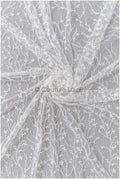 Beautiful pearl lace fabric with small leaves/ Couture lace fabric with pearls &amp; sequins/ Bridal lace off-white// L22-174B