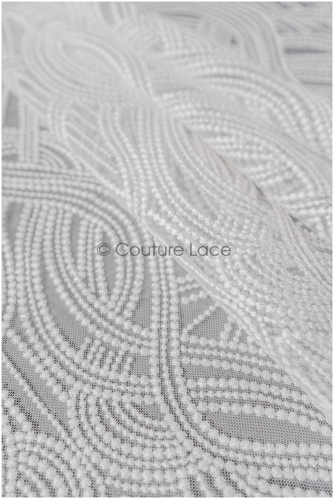 Couture lace fabric off-white/ bridal lace/ lace embroidery for wedding dresses // L22-423