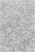 Wunderschöner Spitzenstoff Off-White/ Braut Couture Spitzenstoff mit 3D Blumen/ Brautspitze// L22-424L