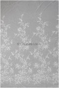 Perlen Spitzenstoff Off-White/ Braut Spitze Stoff/ Brautspitzenstoff mit Perlen/ Perlenspitze// L22-428