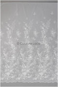 Romantischer Braut Spitzenstoff mit Blumenmuster/ florale Couture Spitze/ bestickte Brautspitze// L22-433