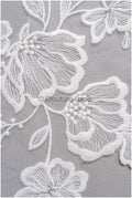 romantischer Blumen-Spitzenaufnäher/ Baumwollblumen Applikation/ Hochzeitskleid Spitzenapplikation/ Brautblumen Applikation// A22-265