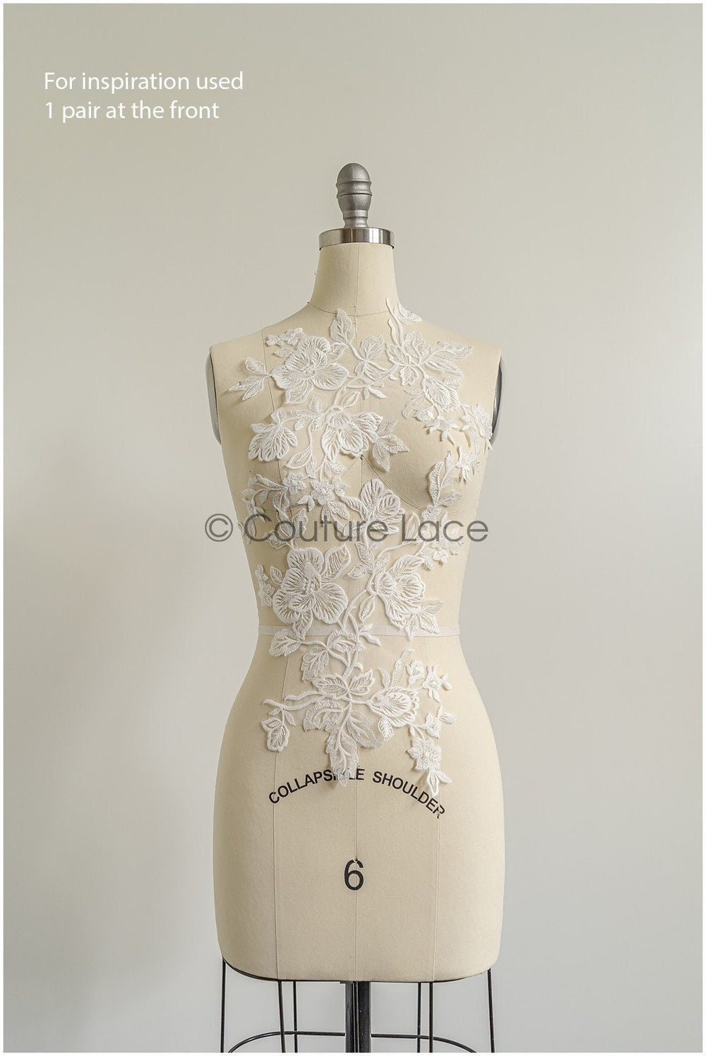 romantischer Magnolien Spitzenaufnäher / Baumwollblume Applikation / Hochzeitskleid Spitzenapplikation / Braut Magnolien Applikation// A22-280