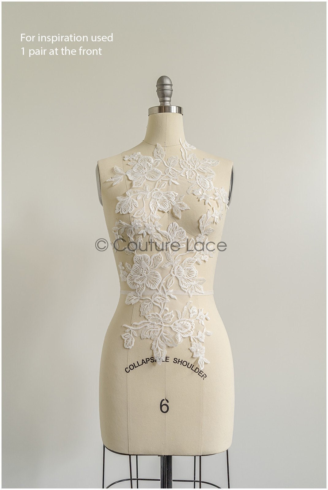 romantischer Magnolien Spitzenaufnäher / Baumwollblume Applikation / Hochzeitskleid Spitzenapplikation / Braut Magnolien Applikation// A22-280