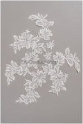 romantischer Magnolien Spitzenaufnäher / Baumwollblume Applikation / Hochzeitskleid Spitzenapplikation / Braut Magnolien Applikation// A22-271