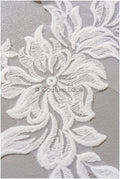romantischer Magnolien Spitzenaufnäher / Baumwollblume Applikation / Hochzeitskleid Spitzenapplikation / Braut Magnolien Applikation// A22-271