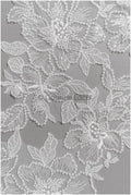 romantischer Perlen Spitzen Patch/ Rayon Blumen Applikation/ Hochzeitskleid SpitzenApplikation/ BrautBlume Applikation// A22-273