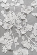 romantischer 3D Blumen SpitzenAufnäher / Baumwollblume Applikation / Hochzeitskleid Spitzenapplikation / Brautblumen Applikation// A22-275