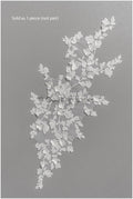 romantischer 3D Blumen SpitzenAufnäher / Baumwollblume Applikation / Hochzeitskleid Spitzenapplikation / Brautblumen Applikation// A22-275