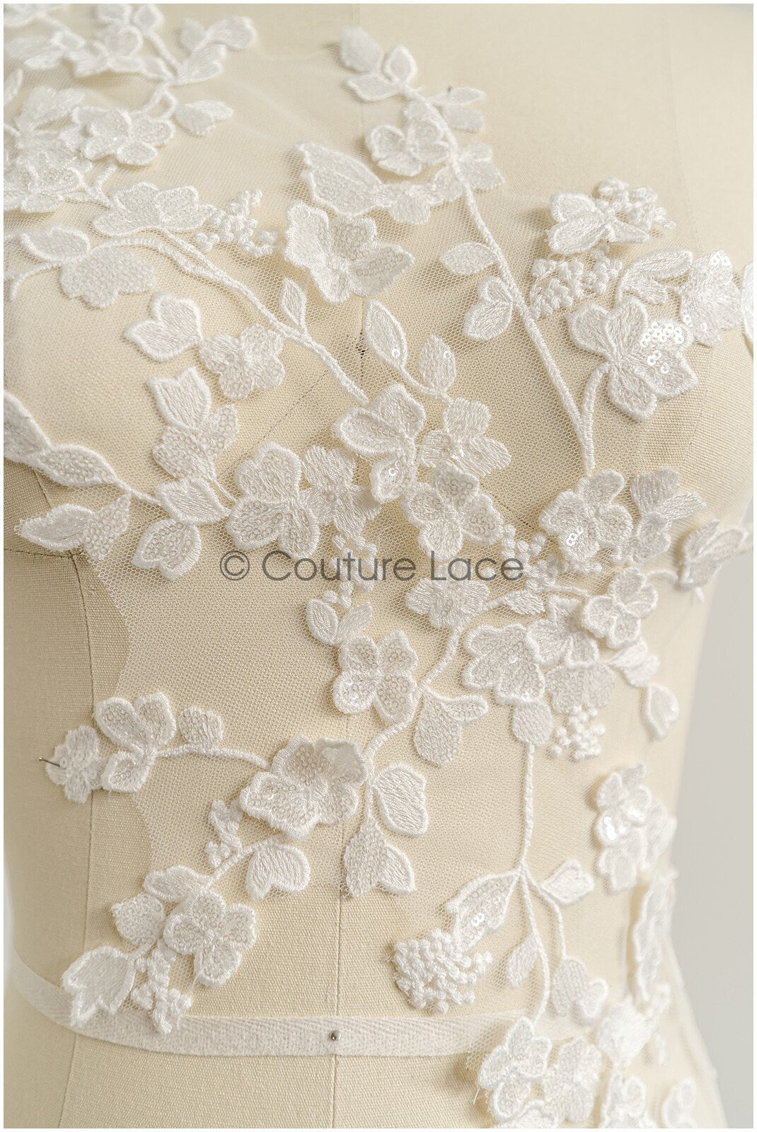 romantischer 3D Blumen SpitzenAufnäher / Baumwollblume Applikation / Hochzeitskleid Spitzenapplikation / Brautblumen Applikation// A22-275