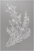 romantischer Wildblumen Spitzen Aufnäher / Wildblumen Applikation / Hochzeitskleid Spitzenapplikation / Braut Wildblumen Applikationen// A22-276