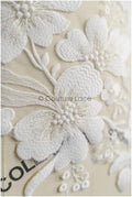 romantischer Wildblumen Spitzen Aufnäher / Wildblumen Applikation / Hochzeitskleid Spitzenapplikation / Braut Wildblumen Applikationen// A22-281