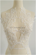 romantischer Blumen-Spitzenaufnäher / Baumwollblumen Applikation / Hochzeitskleid Spitzenapplikation / Brautblumen Applikation// A22-259