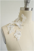 10pcs. Lace flowers for sewing/ 3D flower lace applique/ wedding dress lace applique/ bridal lace// A22-254