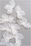 10pcs. Lace flowers for sewing/ 3D flower lace applique/ wedding dress lace applique/ bridal lace// A22-254