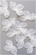 10pcs. Lace flowers for sewing/ 3D flower lace applique/ wedding dress lace applique/ bridal lace// A22-254