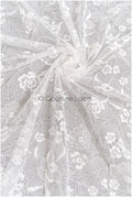 Romantischer Braut Spitzenstoff Off-White/ floraler Couture Spitzenstoff/ Braut bestickte Spitze// L22-010