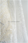 Romantischer Braut Spitzenstoff Off-White/ Boho Couture Spitzenstoff/ Braut Spitze// L22-430