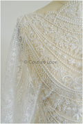 Romantischer Braut Spitzenstoff Off-White/ Boho Couture Spitzenstoff/ Braut Spitze// L22-430