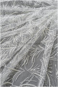 Perlen Braut Spitze Off-White/ Perlen Spitzenstoff/ Perlen Btrautspitze Stoff/ Couture Spitze// L22-446