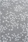 Floral pearl lace fabric off-white silver/ Bridal lace fabric with pearls &amp; sequins/ Bridal lace with flowers// L22-451